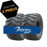 KIT PNEU QUADRICICLO 19X7.00-8 V-1568 6PR TL BONNA 2 PÇS