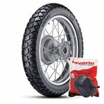 Kit Pneu Vipal TR300 130/80-17 65T TT + Câmara MSC17 Levorin