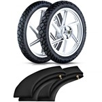 Ficha técnica e caractérísticas do produto Kit Pneu Xre 300 ABS 120/80-18 + 90/90-21 Dura Traction Pirelli - Pirelli Moto