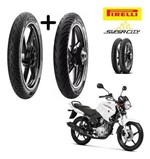 Ficha técnica e caractérísticas do produto Kit Pneu Yamaha Factor 125i Ed Dianteiro +tras Pirelli S/cam