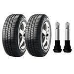 Ficha técnica e caractérísticas do produto Kit 2 Pneus Aro 15 Pirelli - 175/65 - Cinturato P4 - 84T e 2 Bicos de Pressão Cromados para Pneu