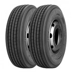 Ficha técnica e caractérísticas do produto Kit 2 Pneus Chaoyang Aro 17,5 215/75R17,5 CR-960A 16 Lonas 135/133J