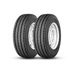 Ficha técnica e caractérísticas do produto Kit 2 Pneus Continental Aro 16 225/75R16C 118/116R Vanco-8 10PR