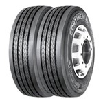 Ficha técnica e caractérísticas do produto Kit 2 Pneus Continental Aro 22.5 315/80r22.5 157/154l Hsr2 Sa