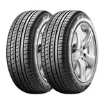 Ficha técnica e caractérísticas do produto Kit 2 Pneus Pirelli Aro 16 205/55r16 P-7 91v