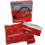 Ficha técnica e caractérísticas do produto Kit Relação Moto Honda Titan 150 2004 a 2014 Transmissão Dft-07428 Dia-Frag