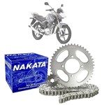 Ficha técnica e caractérísticas do produto Kit Relação Transmissão Nakata Yamaha YBR 125 Factor 2003-16