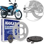 Ficha técnica e caractérísticas do produto Kit Relação Transmissão Yamaha Factor 125 2009 a 2016 Ybr 125 2003 a 2008 Nakata TM10205