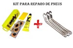 Kit Reparo P/ Pneu Camara Unium Bicicleta Espatula Remendo