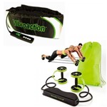 Kit Revoflex Roda Abdominal Musculação Xtreme + Vibroaction Cinta Vibratória Abdominal - Rpc