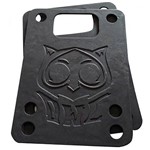 Ficha técnica e caractérísticas do produto Kit Riser Pad para Skate 8mm Poliuretano Pu Preto Owl Sports
