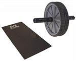 Kit Roda Abdominal Exercicios Lombar Colchonete Eva 10 Mm - Kl Master Fitness