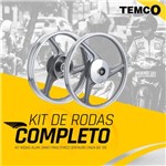 Ficha técnica e caractérísticas do produto Kit Rodas Alum. Diant/Tras. Centauro Cinza Biz 125 - Temco