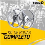 Kit Rodas Alum. Diant/tras.temco Centauro Cinza Biz 125