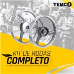 Ficha técnica e caractérísticas do produto Kit Rodas Alum. Diant/Tras. Cinza Cg125 /08 - Temco