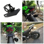 Ficha técnica e caractérísticas do produto Motorsports License Plate Frame com Luz Compatível para KAWASAKI NINJA250 / 400 Z900 Z650 Quadro da matrícula