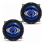 Ficha técnica e caractérísticas do produto Par Alto Falantes Quadriaxial 4 Pol Azul Hurricane 55W Rms 4 Ohms