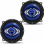 Ficha técnica e caractérísticas do produto Par Alto Falantes Quadriaxial 5 Pol Azul Hurricane 65W Rms 4 Ohms