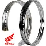 Ficha técnica e caractérísticas do produto Par Aro Roda Original Honda 18x160 + 18x185 Cg Titan Fan 