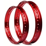 Par de Aros de Alumínio Viper Street 2.15-17 + 1.85-19 NXR Bros 125 / 150 Vermelho