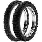 Par Pneu Bros 150 125 110/90-17 + 90/90-19 R34 Rinaldi