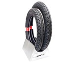 Ficha técnica e caractérísticas do produto Par Pneu Biz Traseiro 80 100 14 Dianteiro 60 100 17 Biz 100 125 Pirelli Mandrake 0611