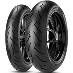 Ficha técnica e caractérísticas do produto Par Pneu Cb 300 Ninja 300 150/60r17 + 110/70r17 Diablo Rosso II Pirelli - Pirelli Moto