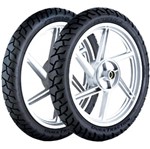 Ficha técnica e caractérísticas do produto Par Pneu Falcon Xl250 Xt600 120/90-17 + 90/90-21 Dura Traction Pirelli - Pirelli Moto