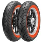 Ficha técnica e caractérísticas do produto Par Pneu Harley Davidson 883 150/80B16 + 100/90-19 Me888 Orangewall (Faixa Laranja) Metzeler - Edição Limitada