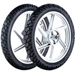 Ficha técnica e caractérísticas do produto Par Pneu Honda Nx 400i Falcon 120/90-17 + 90/90-19 Dura Traction Pirelli - Pirelli Moto