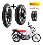 Ficha técnica e caractérísticas do produto Par Pneu Honda Pop 110 Todas Dianteiro Traseiro Pirelli