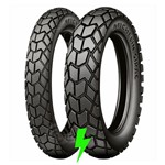 Ficha técnica e caractérísticas do produto Par Pneu Moto 90/90-21 e 130/80-17 Michelin Sirac