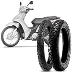 Ficha técnica e caractérísticas do produto Par Pneu Moto Biz 125 Levorin 60/100-17 33L 80/100-14 49L Dingo Evo