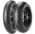 Ficha técnica e caractérísticas do produto Par Pneu Ninja 250R Fazer Cbr 130/70r17 + 110/70r17 Tl Diablo Rosso II Pirelli - Pirelli Moto