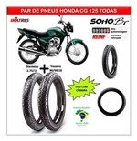 Ficha técnica e caractérísticas do produto Honda Cg 125 Titan / Fan 125 Pneu Dianteiro Traseiro Br - Ira