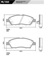 Ficha técnica e caractérísticas do produto Pastilha de Freio Dianteira - Nissan March, Versa - Frasle