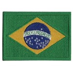 Ficha técnica e caractérísticas do produto Patch Bordado - Bandeira do Brasil BD50144-369 Fecho de Contato