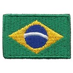 Ficha técnica e caractérísticas do produto Patch Bordado Bandeira do Brasil Pequena Bd50017