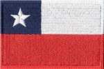 Ficha técnica e caractérísticas do produto Patch Bordado - Bandeira do Chile BD50072-324 Termocolante