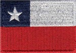 Ficha técnica e caractérísticas do produto Patch Bordado - Bandeira do Chile Pequena BD50199-382 Termocolante