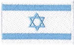 Ficha técnica e caractérísticas do produto Patch Bordado - Bandeira Israel Oficial BD50026-208 Fecho de Contato