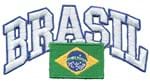Ficha técnica e caractérísticas do produto Patch Bordado - Brasil & Bandeira Grande BD50085-164 Fecho de Contato