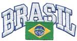Ficha técnica e caractérísticas do produto Patch Bordado - Brasil & Bandeira Grande BD50085-164 Termocolante
