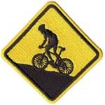 Ficha técnica e caractérísticas do produto Patch Bordado - Placa Ciclista - Mountain Bike AD30074-23 Fecho de Contato