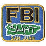 Ficha técnica e caractérísticas do produto Patch Bordado - Policia Fbi Swat de San Juan PL60208-95 Fecho de Contato