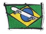 Ficha técnica e caractérísticas do produto Patch Bordado - Skate Bandeira do Brasil BD50115-106 Fecho de Contato