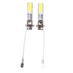 Ficha técnica e caractérísticas do produto 2pcs H3 COB LED brilhante Xenon Branco 6000K Auto Car Fog lâmpada lâmpada 12V 10W