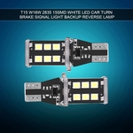 Ficha técnica e caractérísticas do produto 2pcs T15 W16W 2835 White LED Car Turn Signal Reverse Back Brake Light Bulb 12v