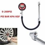 Ficha técnica e caractérísticas do produto Pneu de carro Inflando Arma Medidor de Pressão LCD Digital PSI BAR KPA KGF 350mm tubo para 4x4s SUVS