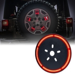 Ficha técnica e caractérísticas do produto Pneu de reposição LED Luz Da Roda Traseira 3 Luzes De Freio Para Jeep Wrangler JK 2007-2016